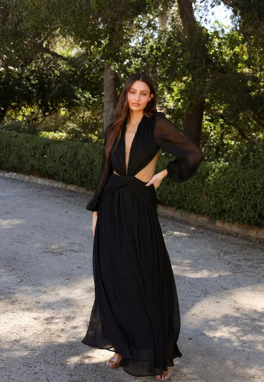 Yanna - Flowing open back dress