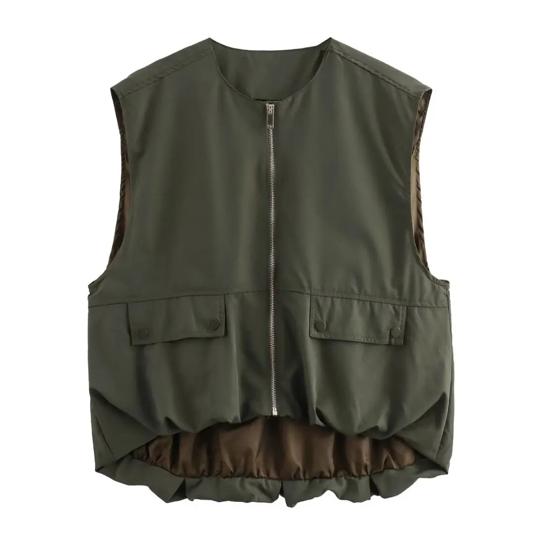 Maya - Casual zipper gilet