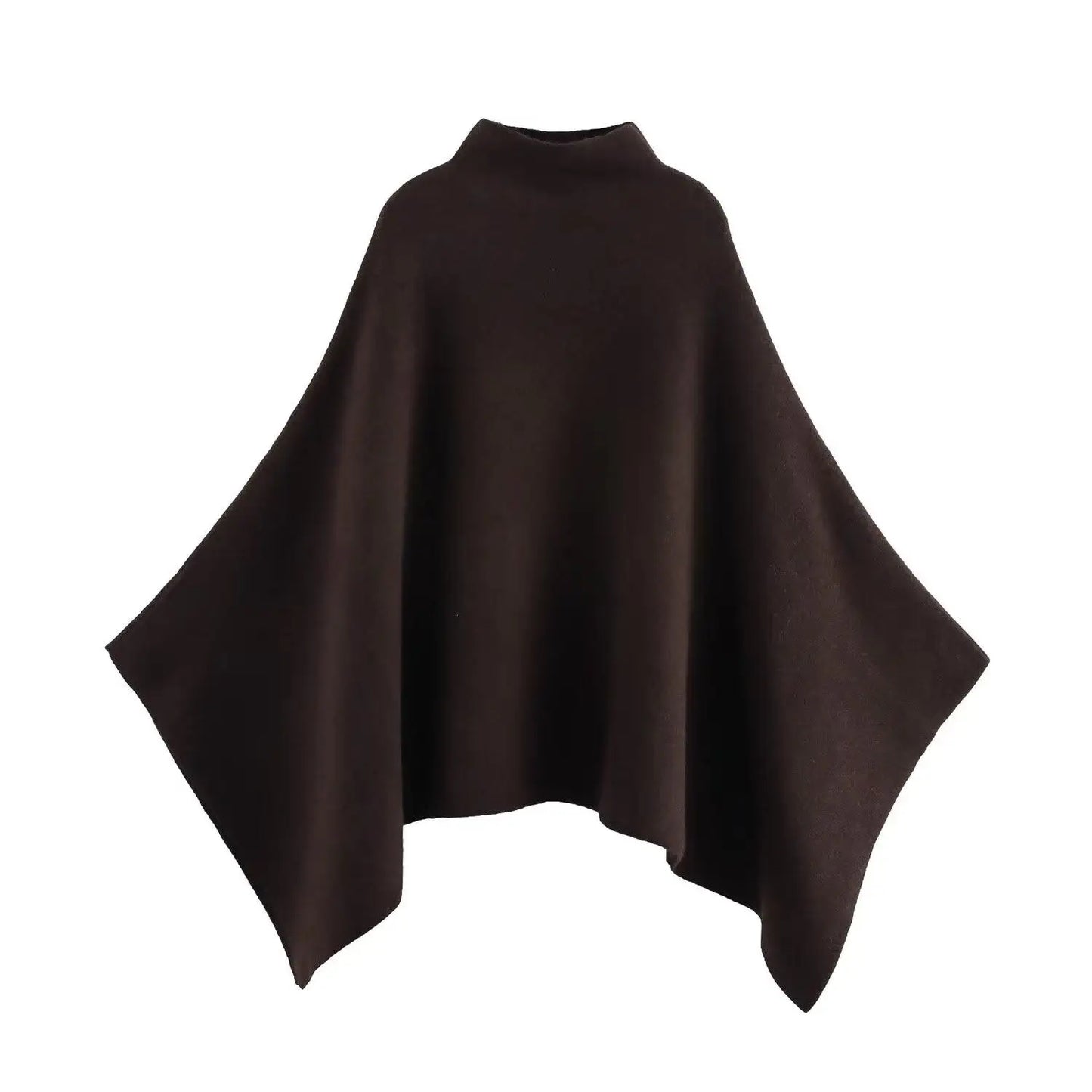 Kirri - High neck knitted cape