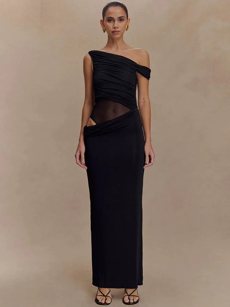 Callen - Figure hugging off shoulder dress