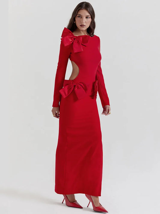 Sabia - Flattering dress with bows