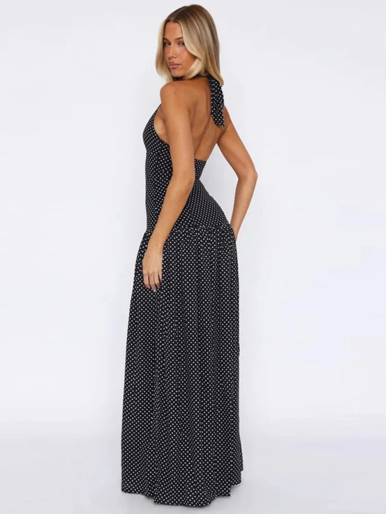 Inge - Dropped waist polkadot dress