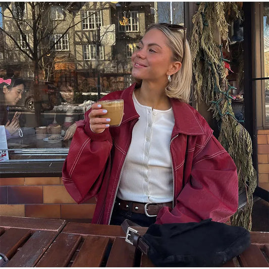 Meghan - Bomber style fall jacket