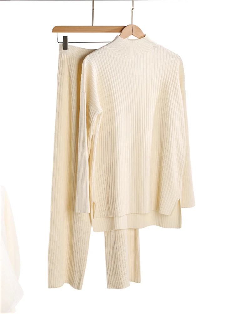 Kristin - Knitted casual two piece set