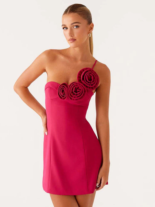 Solange - Mini dress with flower detail