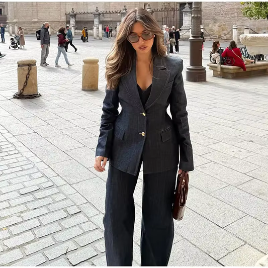 Amaya - Elegant denim set