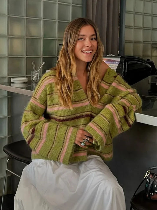 Emily - Casual striped cardigan