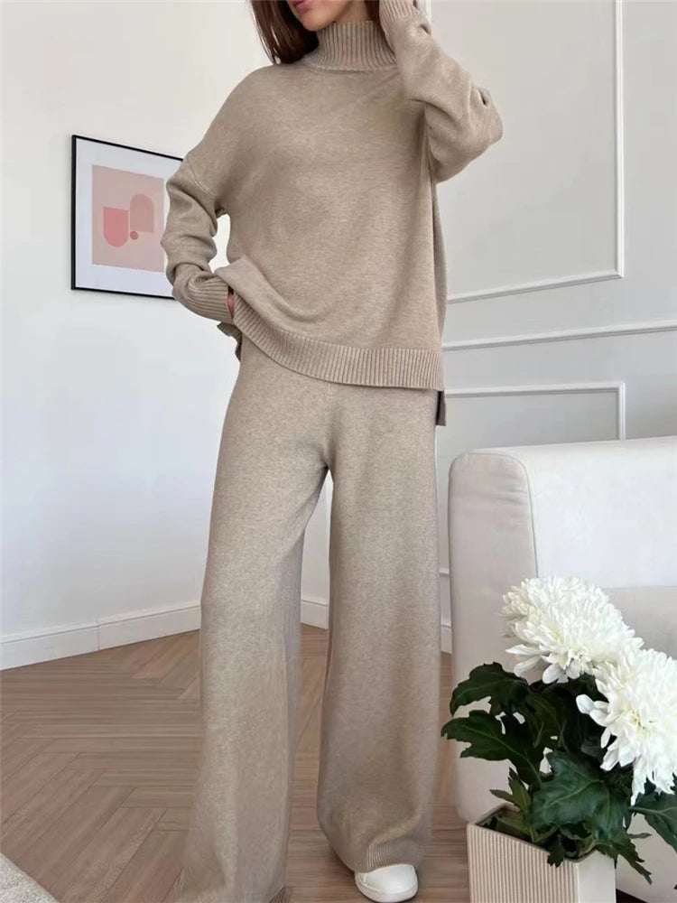 Kristin - Knitted casual two piece set