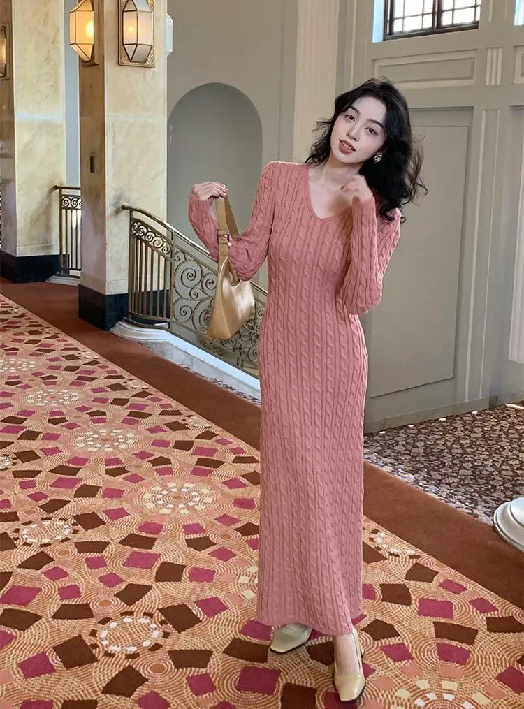 Maia - Cable knit dress