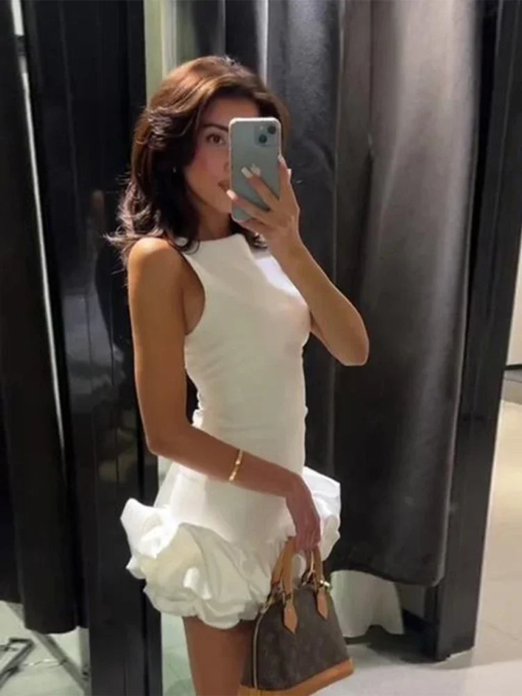 Serena - Ruffled mini dress