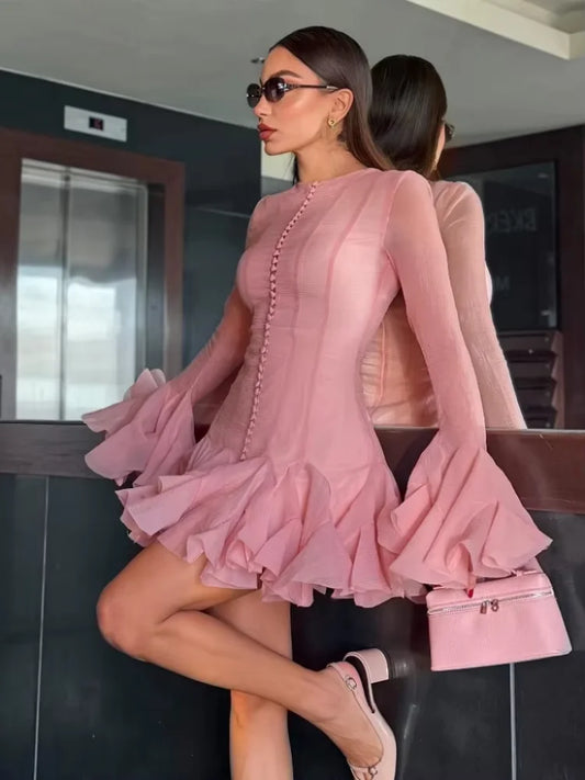 Melania - Elegant ruffled dress