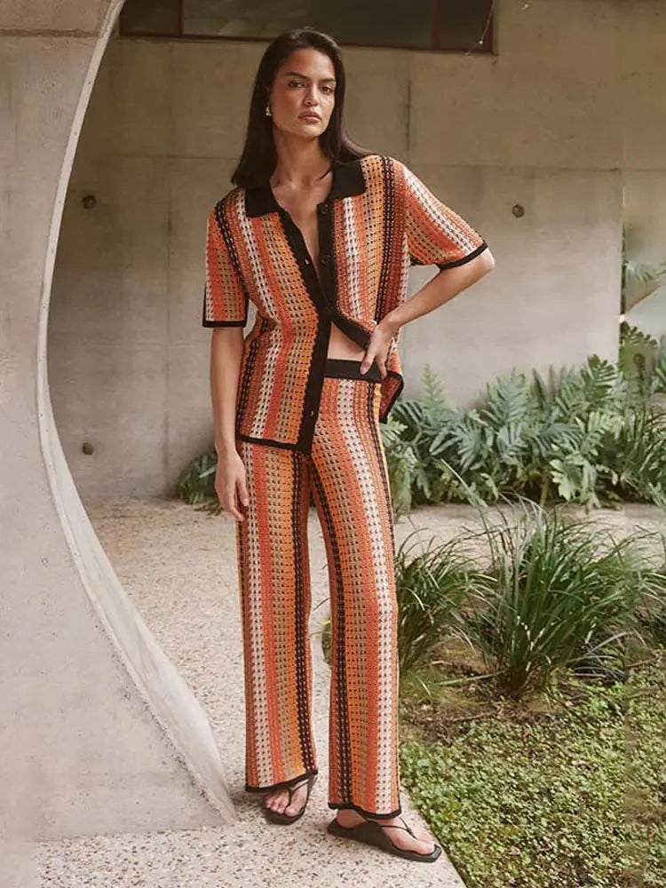 Nova - Crochet knitted two piece set
