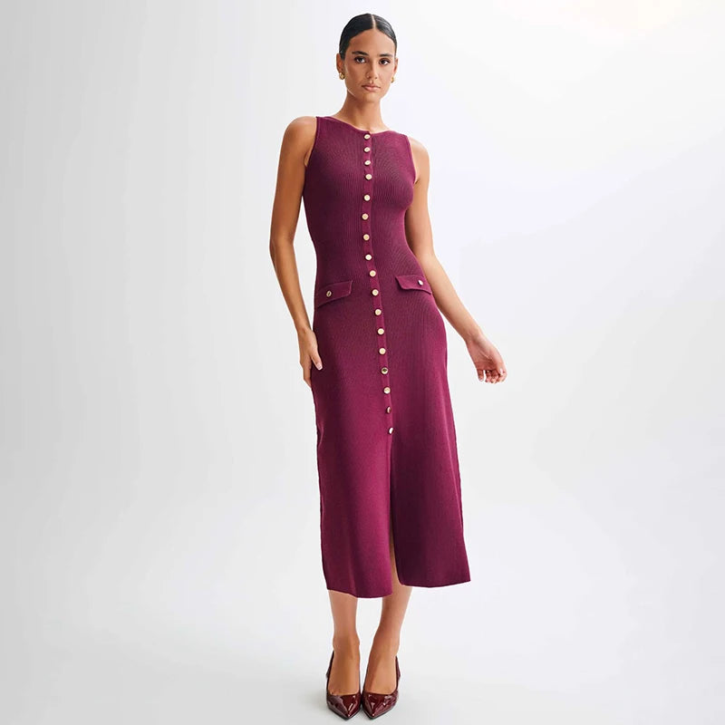 Victoria - Elegant fine knitted dress