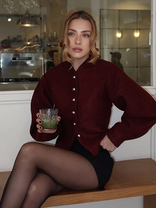 Alina - Elegant wool blend coat