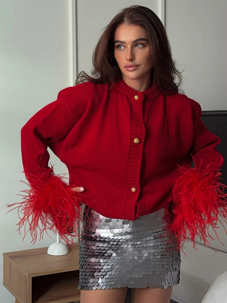 Arnelle - Feather cardigan
