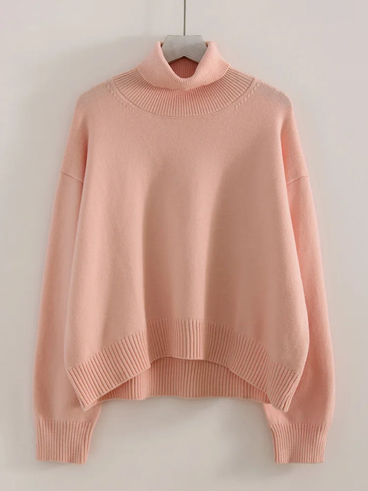 Lily - Knitted high neck sweater