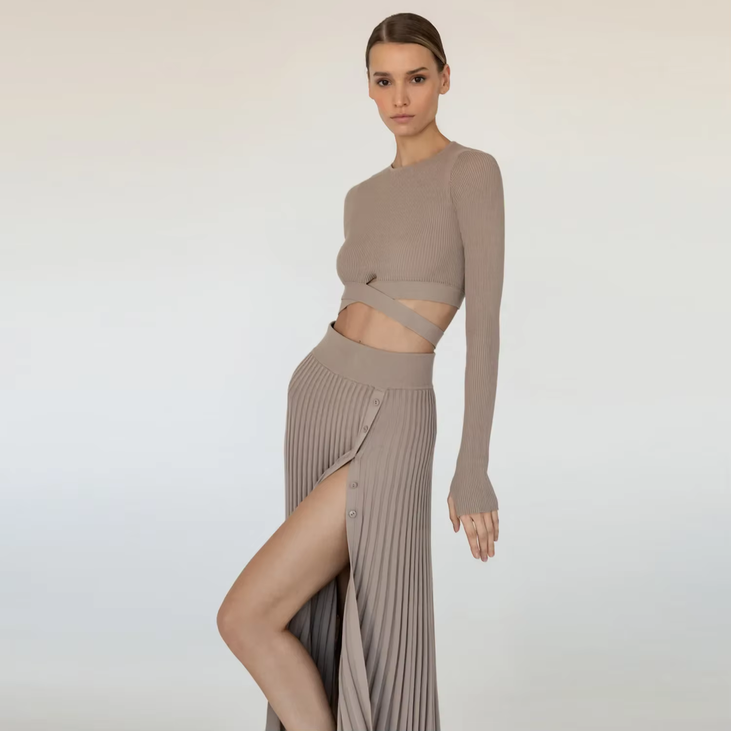 Frederika - Fine knitted two piece set