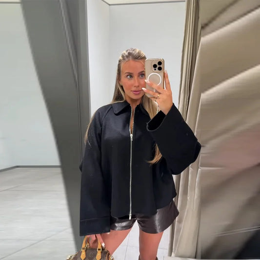 Romana - Boxy zipper jacket