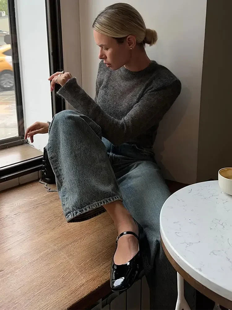 Leena - Fine knitted sheer top