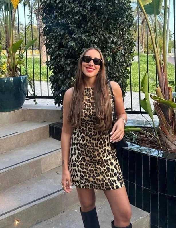 Chantelle - Leopard print mini dress