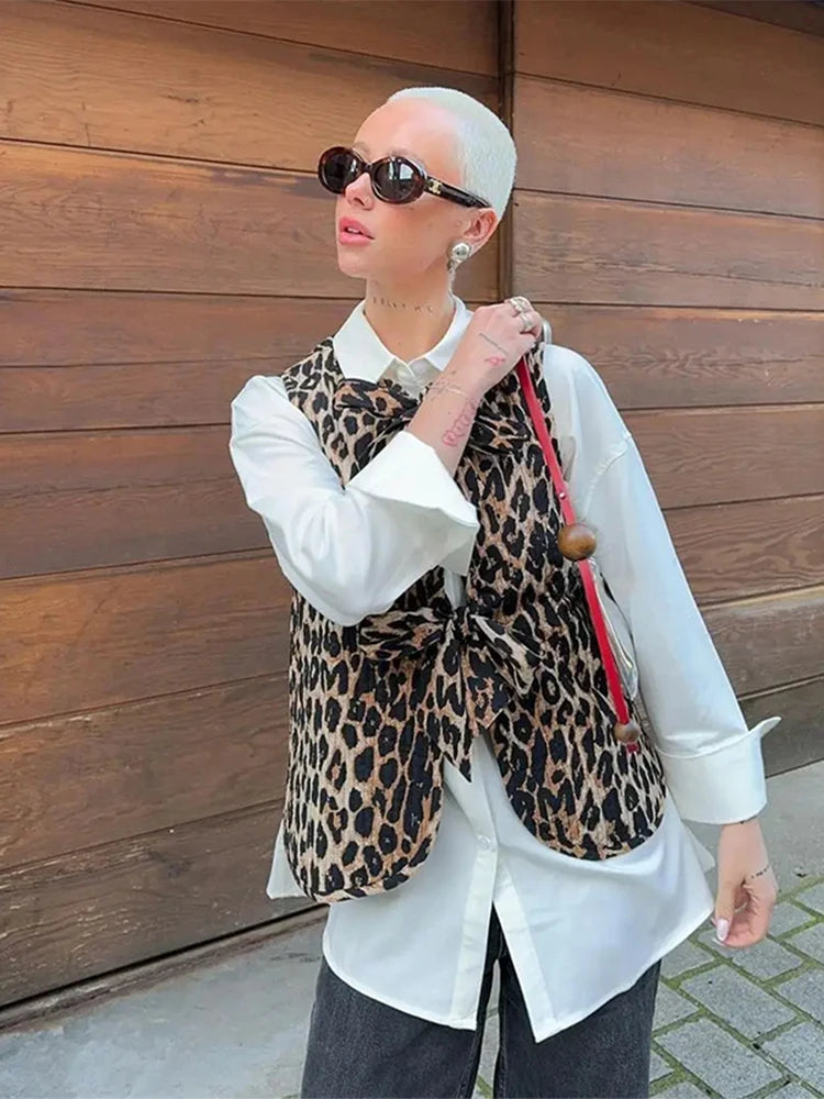 Sagie - Leopard print vest
