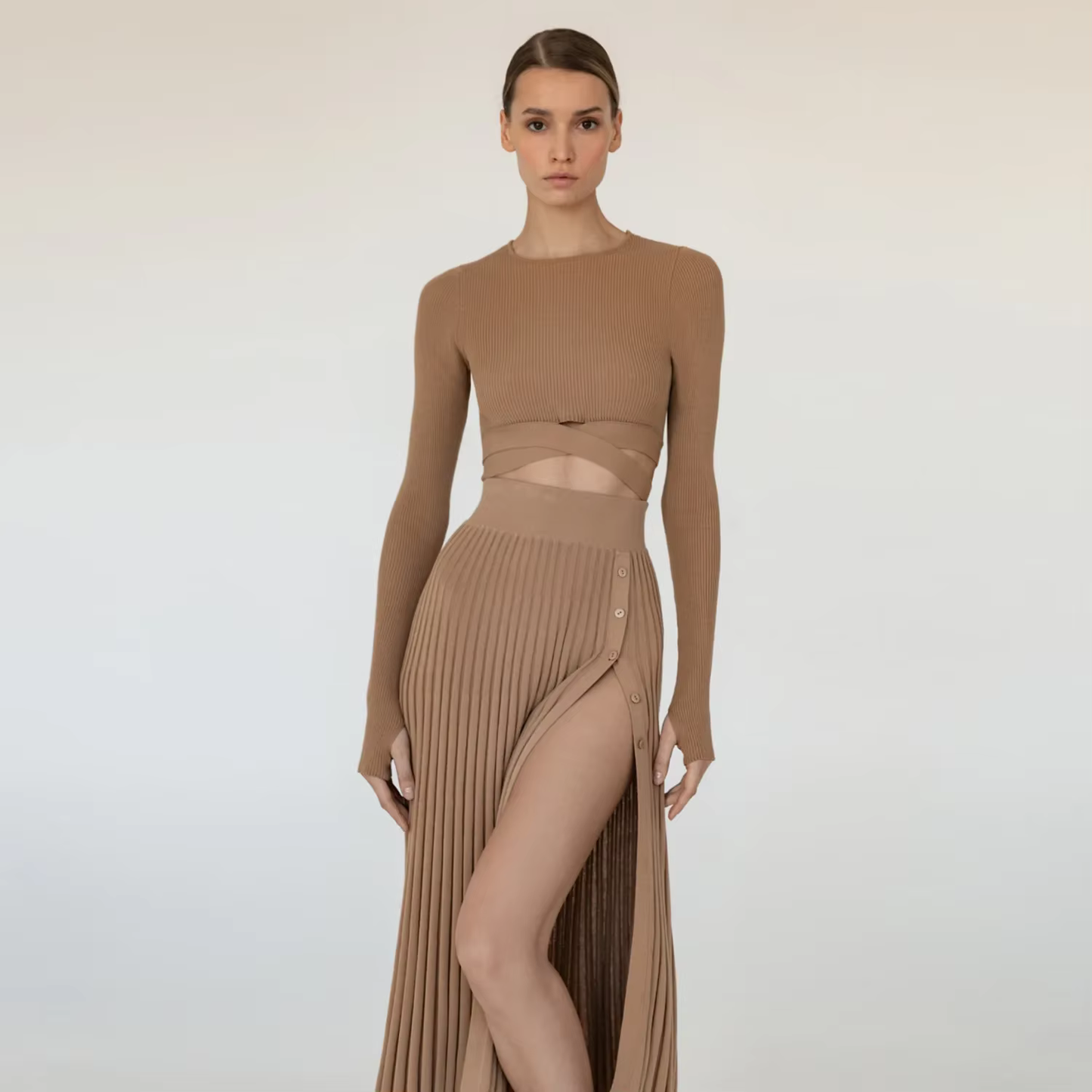 Frederika - Fine knitted two piece set