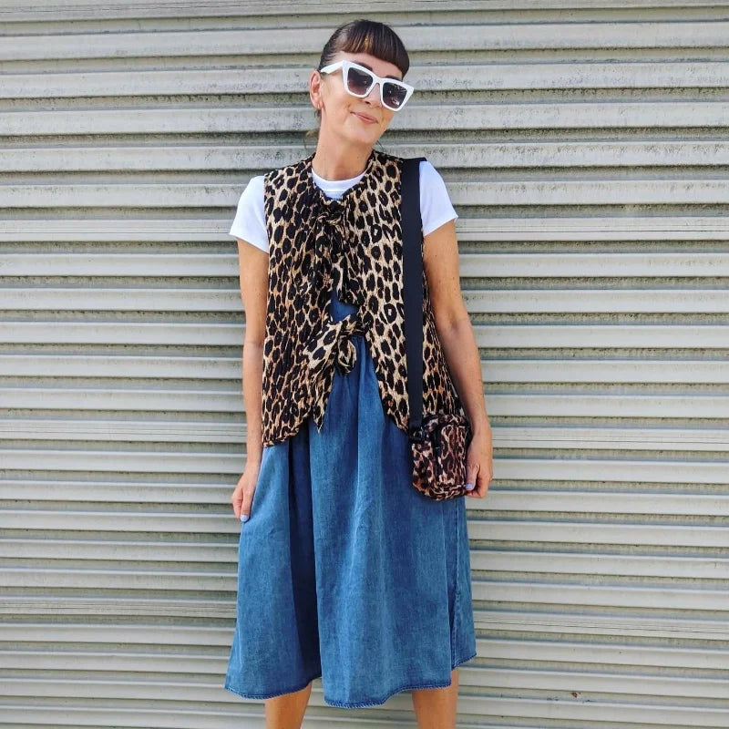 Sagie - Leopard print vest