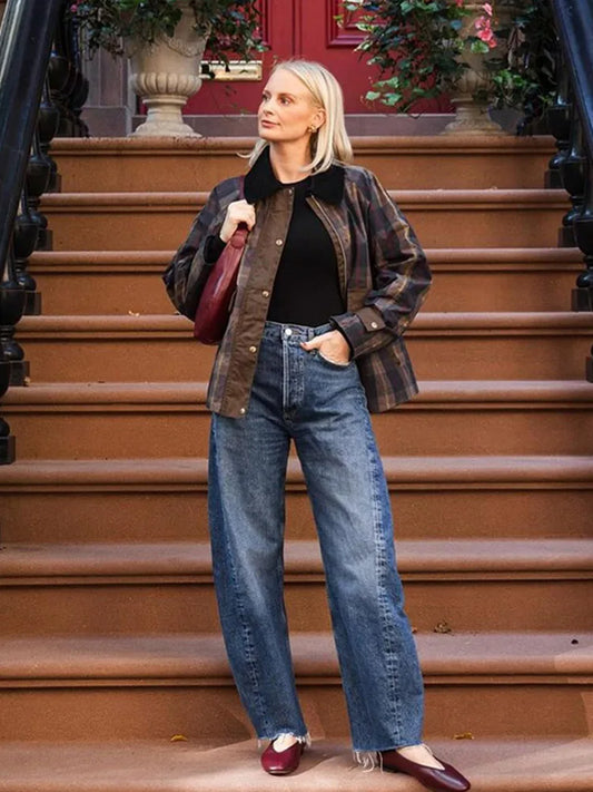 Ottilie - Plaid barn style jacket