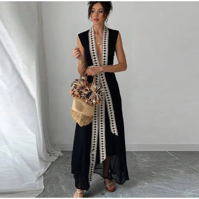 Athena - Long cut-out dress