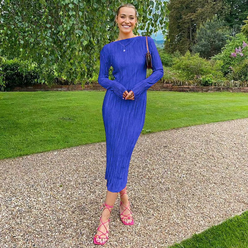 Imelda - Long sleeved midi dress