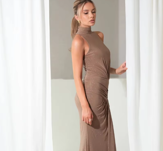 Kim - Figure flattering dress with sparkle