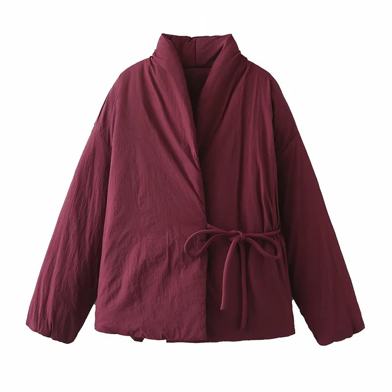 Maya - Lace up fall jacket