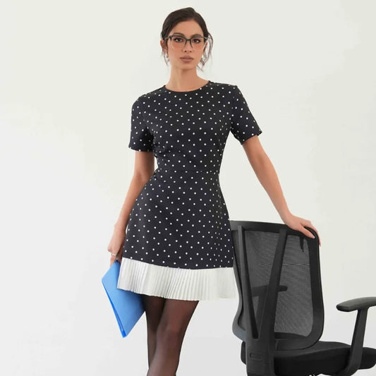 Sarah Mae - Casual polka dot dress