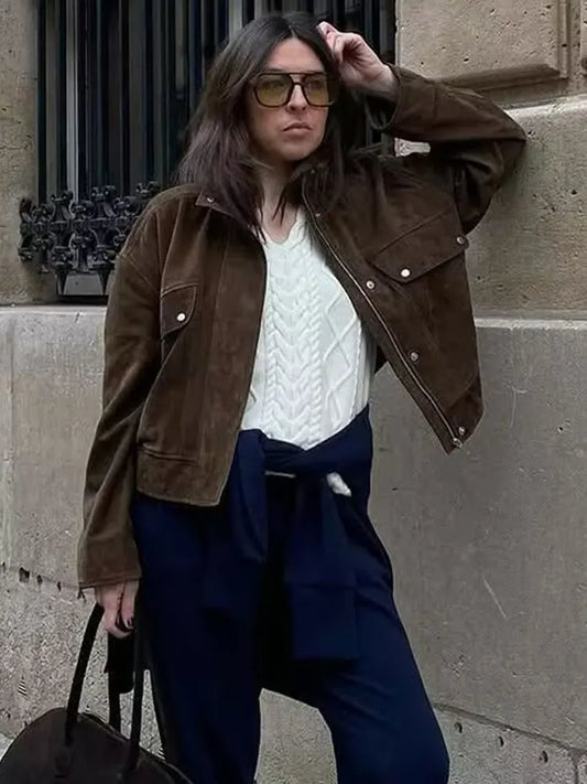 Dora - Faux suede jacket