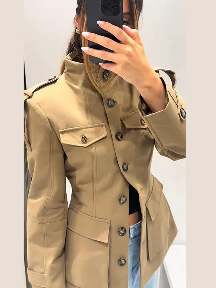 Sarah - Military style jacket