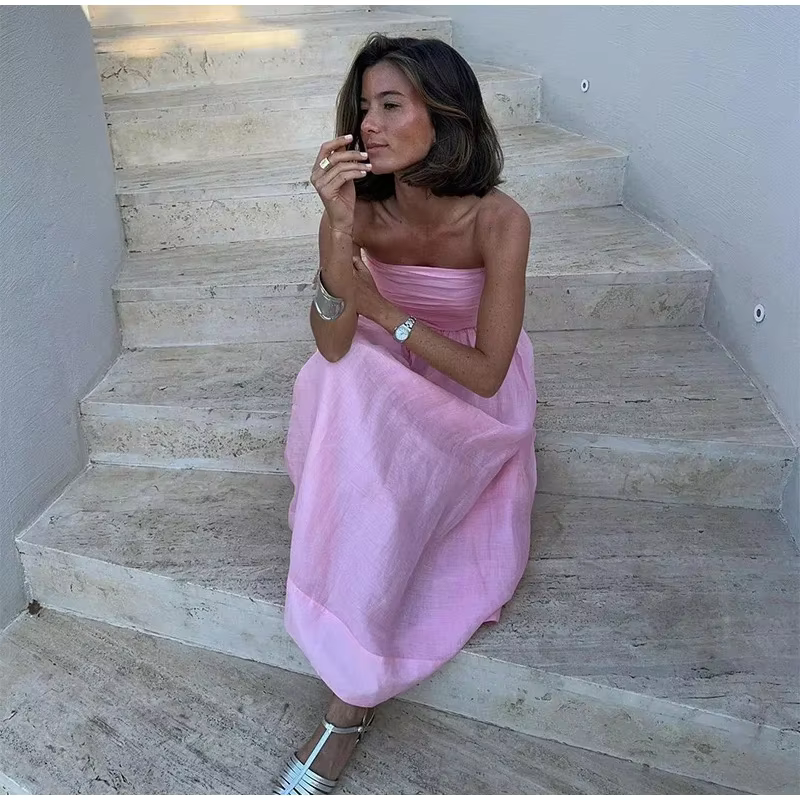 Lucy - Strapless midi dress