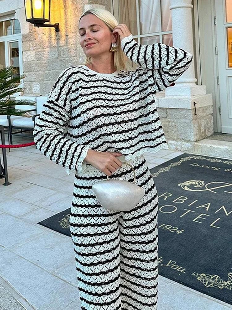 Gabi - Crochet knitted two piece set