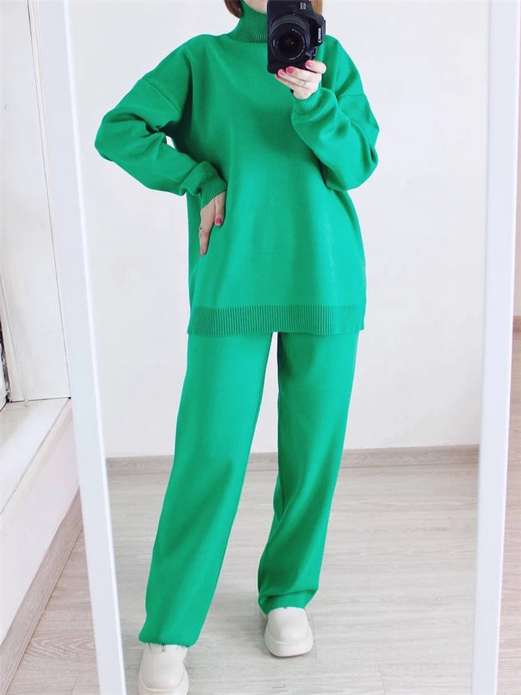 Kristin - Knitted casual two piece set