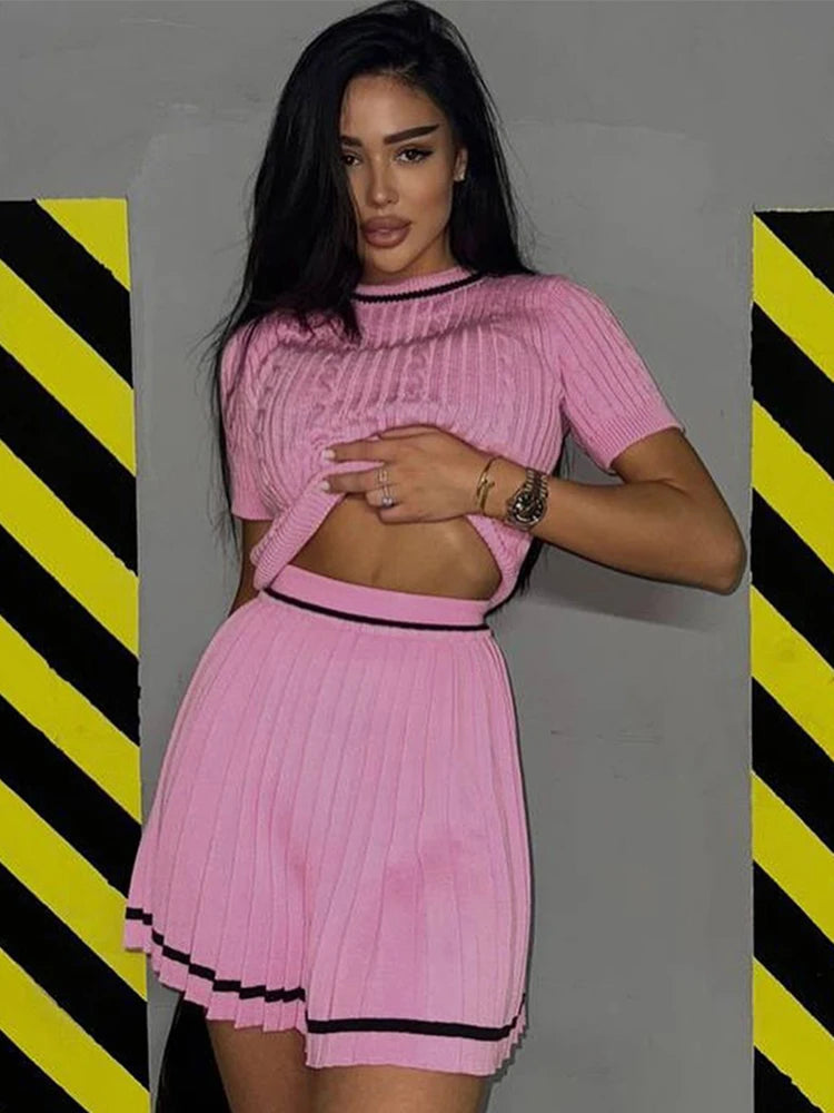 Chiara - Elegant knitted two piece set