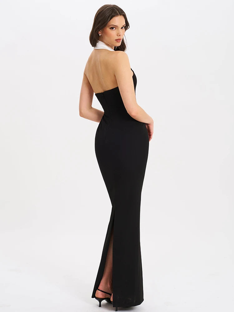 Bianca - Elegant dress with lapel collar