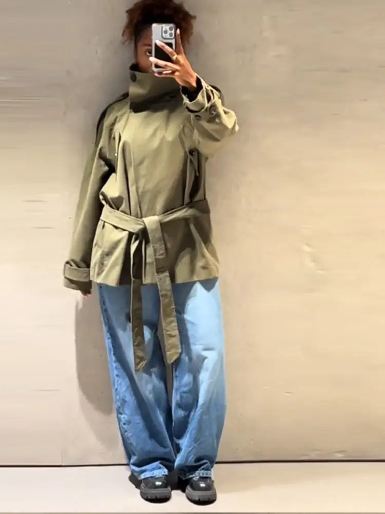 Elina - High collar canvas jacket