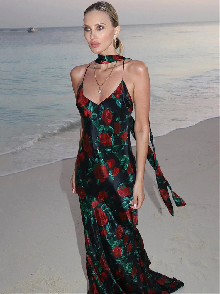 Alessiana - Flattering flower printed dress