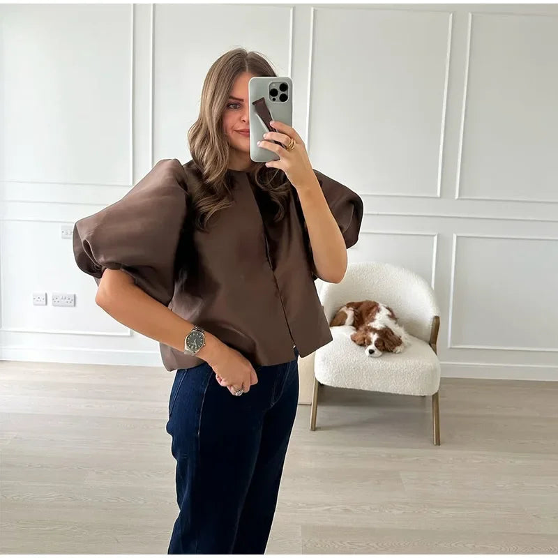 Frascina - Puff sleeve top