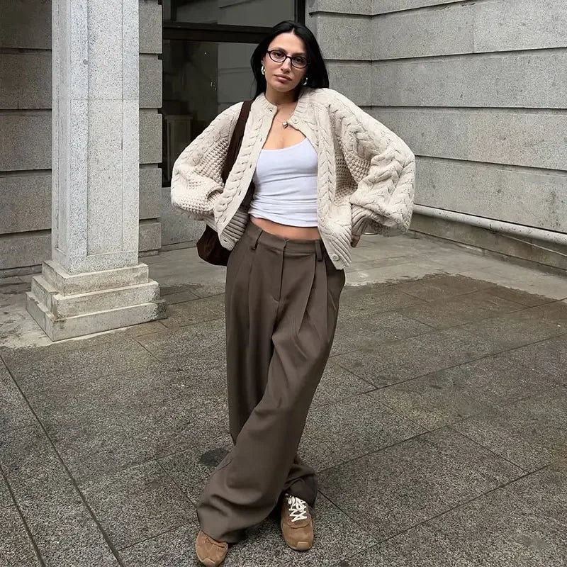 Celeste - Cable-knit cardigan