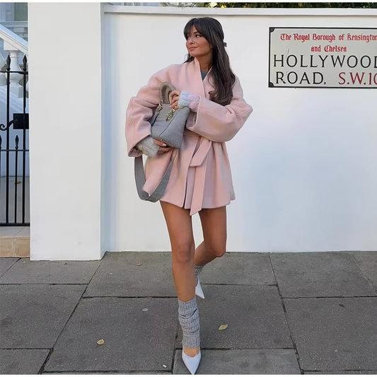 Klaudia - Elegant wool blend coat