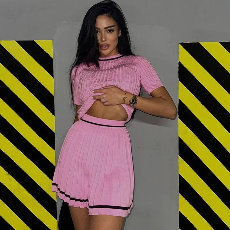 Chiara - Elegant knitted two piece set