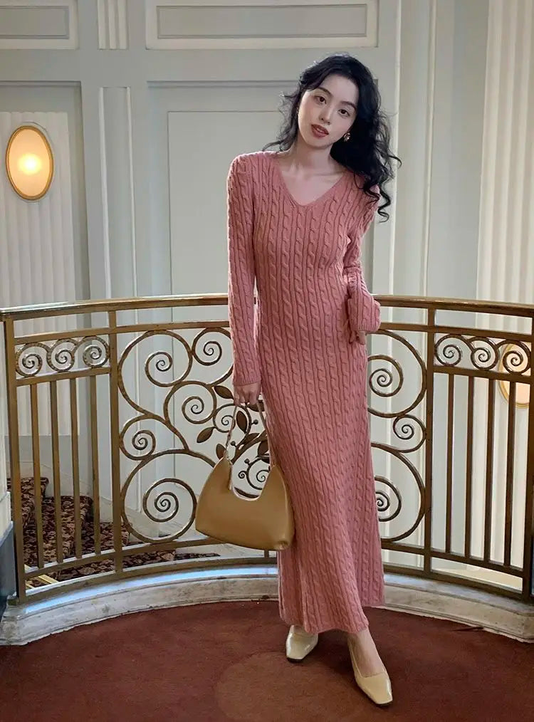 Maia - Cable knit dress