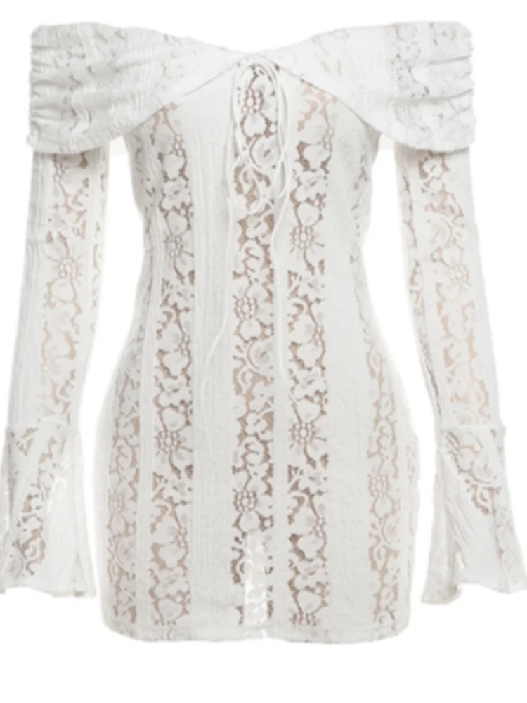 Sinza - Off shoulder lace dress
