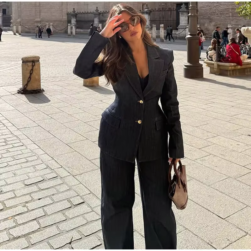 Amaya - Elegant denim set