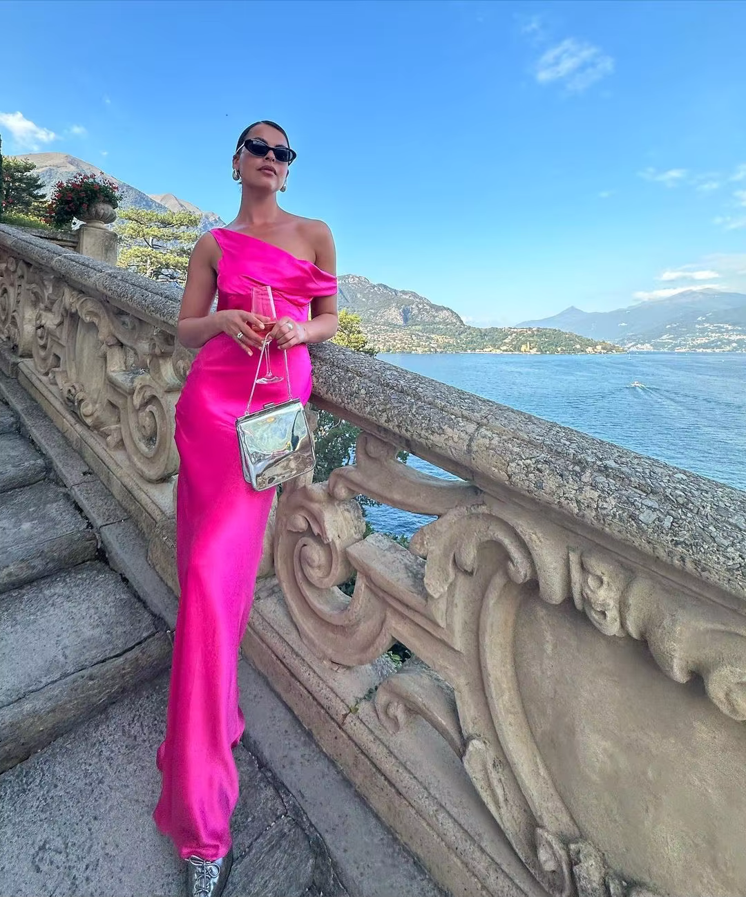 Talia - Elegant satin silk dress